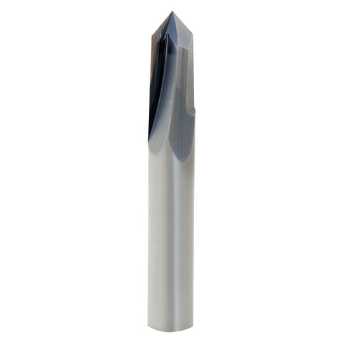 Onsrud 37-52 | 0.375" Diameter x 0.375" Shank x 0.750" LOC x 2.500" OAL 2 Flute Solid Carbide Engraving Router Bit