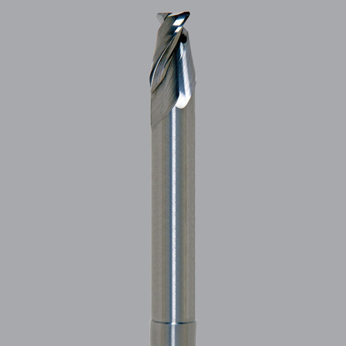 Onsrud AMC712972 | 0.500" Diameter x 0.500" Shank x 0.625" LOC x 5.000" OAL x 0.120" Radius 2 Flute Solid Carbide Corner Radius End Mill