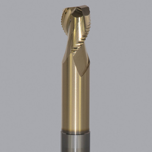 Onsrud AMC800077 | 0.500" Diameter x 0.500" Shank x 0.625" LOC x 6.000" OAL x 0.060" Radius 2 Flute Solid Carbide Corner Radius End Mill