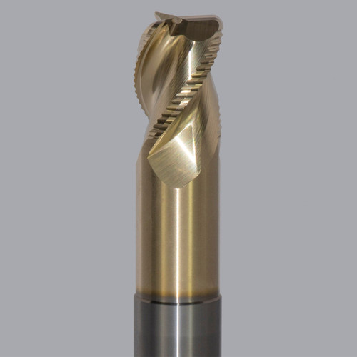 Onsrud AMC800137 | 0.500" Diameter x 0.500" Shank x 0.625" LOC x 6.000" OAL x 0.060" Radius 3 Flute Solid Carbide Corner Radius End Mill