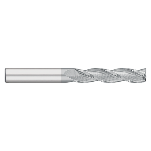 Titan USA TC97428 | 0.4375" (7/16) Diameter 0.4375" (7/16) Shank x 6.0000" (6) OAL x 3.0000" (3) LOC 3 Flute TICN Coated Carbide Square End Mill