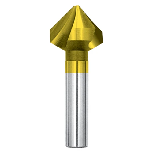 Magafor 84483104000 | 0.1580" Diameter 90 Degree Included Angle 3 Flute M35/TiN 4831 Countersink