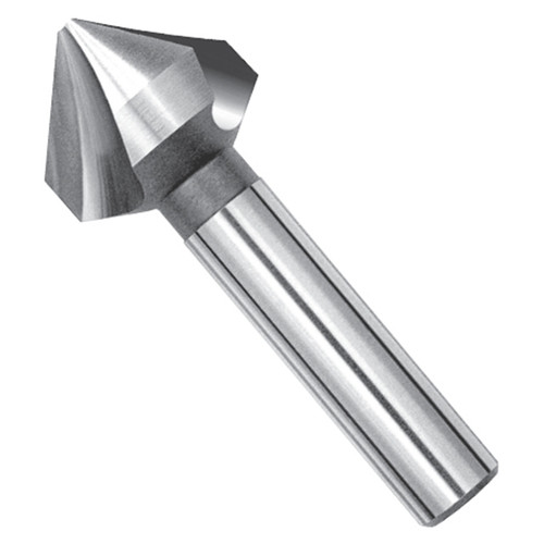 Magafor 84483A04300 | 4.30mm Diameter x 4.00mm Shank x 40.00mm OAL 3 Flute TiN Coated Countersink