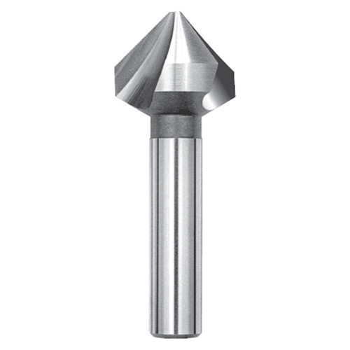 Magafor 88843112400 | 0.4880" Diameter x 0.3150" Shank x 2-1/4" OAL 90 Degree Angle 3 Flute Solid Carbide Countersink