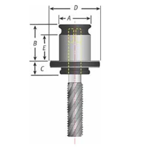 Techniks 19/11-4036 | #6 Size x 0.141" Capacity x 0.141" Shank x 0.750" Width ANSI 1 Bearing steel Rigid Tap Collet