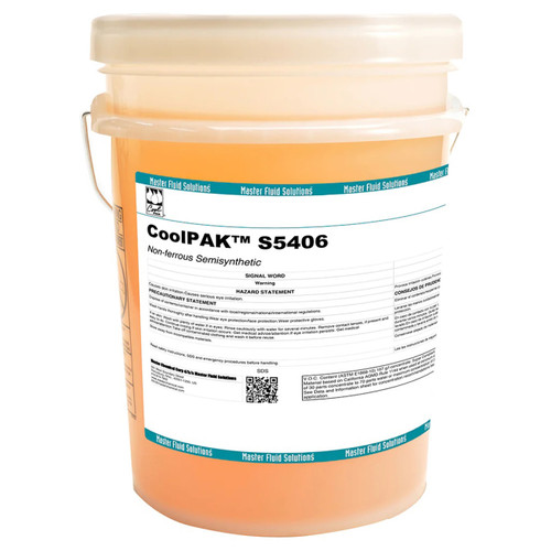Master Fluid Solutions CPS5406-5G | CoolPAK S5406 Heavy Duty Semi-Synthetic Metalworking Fluid- 5 Gallon Pail