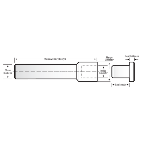 RobbJack MSA-08 | 8.00mm Diameter x 12.00mm Shank x 75.00mm OAL 30 Degree Helix Uncoated Slotting Saw Arbor
