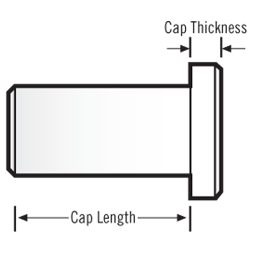 RobbJack XCP-AB-250 | 0.2500" Diameter x 0.1875 Thickness 30 Degree Helix Uncoated Replacement Arbor Cap for AB Arbors