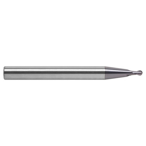 RobbJack DM-201-12 | 0.375" Diameter x 0.375" Shank x 3.500" OAL 2 Flute AlTiN Coated Ball End Mill