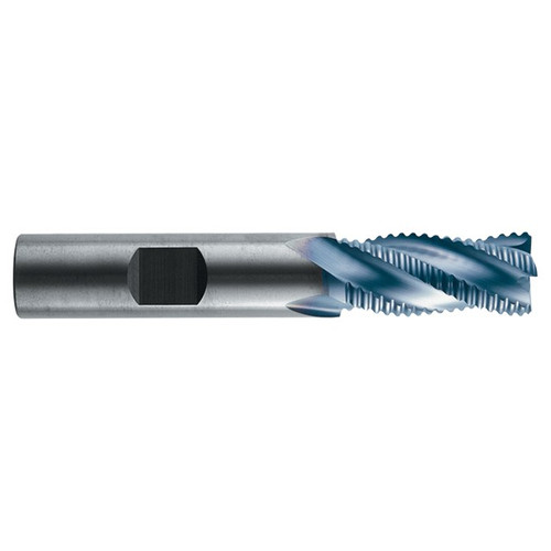 RobbJack MSTR-404-20-C | 20.00mm Diameter x 20.00mm Shank x 104.00mm OAL 4 Flute TiCN Coated Roughing End Mill