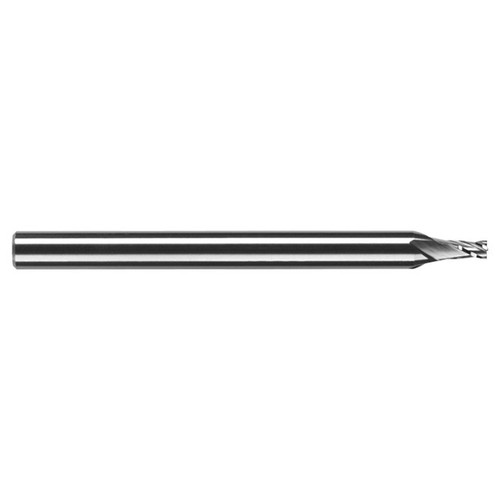 RobbJack MSS-4-100-A | 1.00mm Diameter x 3.00mm Shank x 38.00mm OAL 4 Flute AlTiN Coated Square End Mill