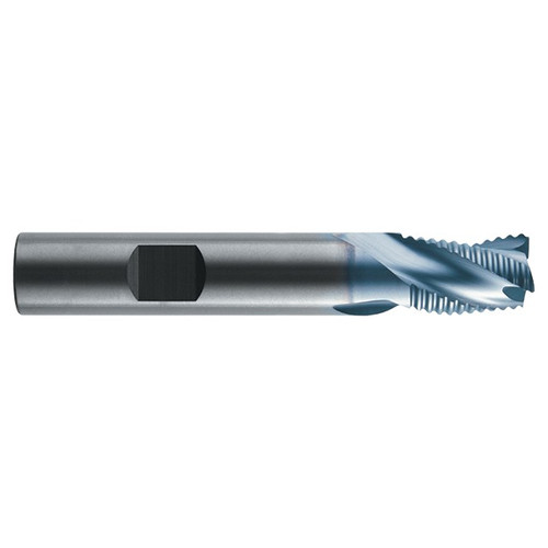 RobbJack MSTR-301-06-T | 6.00mm Diameter x 6.00mm Shank x 57.00mm OAL 3 Flute TiN Coated Roughing End Mill