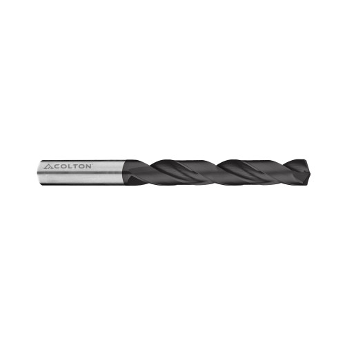 Colton Industrial Tools 65035 | 0.5000" Diameter x 1/2" Shank x 4-3/4" OAL x 3" LOC 118 Degree Point Angle CCT-3 Coated Carbide Jobber Length Drill Bit