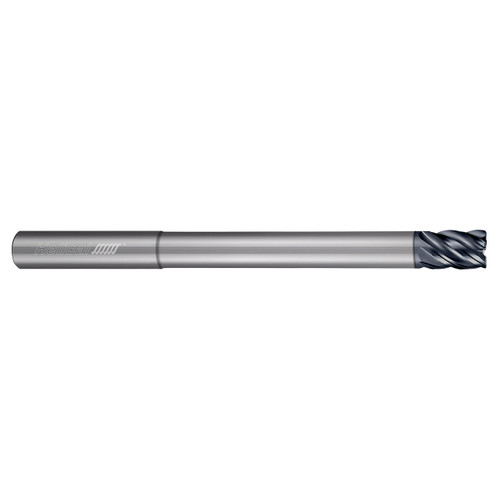 Helical Solutions 51454 | HEV-RN-5 1.0000" Diameter x 1.0000" Shank x 6.0000" OAL x 0.1200" Radius 5 Flute Aplus Coated Corner Radius End Mill