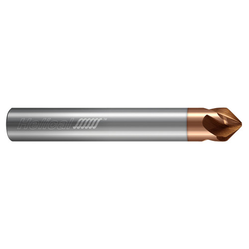 Helical Solutions 86360 | HMAF-FE-4 0.7500" Diameter x 0.7500" Shank x 4.0000" OAL x 0.0469" Radius 4 Flute Tplus Coated Barrel Cutter End Mill