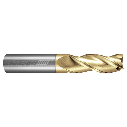 Helical Solutions 88045 | 0.1250" Diameter x 0.1250" Shank x 2.5000" OAL x 1.0000" LOC 3 Flute Uncoated Square End Mill