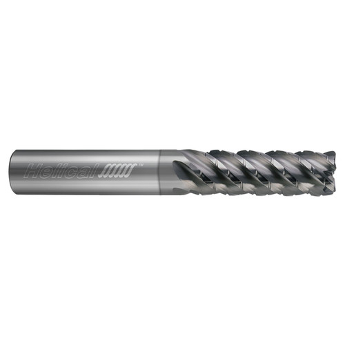 Helical Solutions 88929 | 0.2500" Diameter x 0.2500" Shank x 3.0000" OAL x 1.2500" LOC 5 Flute Uncoated Corner Radius End Mill