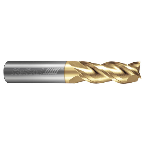 Helical Solutions 88895 | 0.1875" Diameter x 0.2500" Shank x 2.0000" OAL x 0.5620" LOC 3 Flute Uncoated Square End Mill