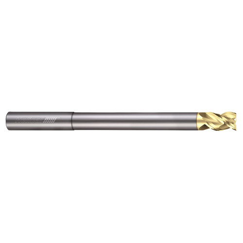 Helical Solutions 88801 | 0.3750" Diameter x 0.3750" Shank x 6.0000" OAL x 0.5000" LOC 3 Flute Uncoated Square End Mill