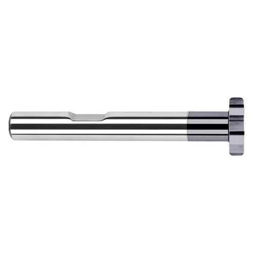 Harvey Tool 721960 | 1/2" Diameter x 1/4" Shank x 3-1/8" OAL 8 Flute Uncoated Keyseat Cutter
