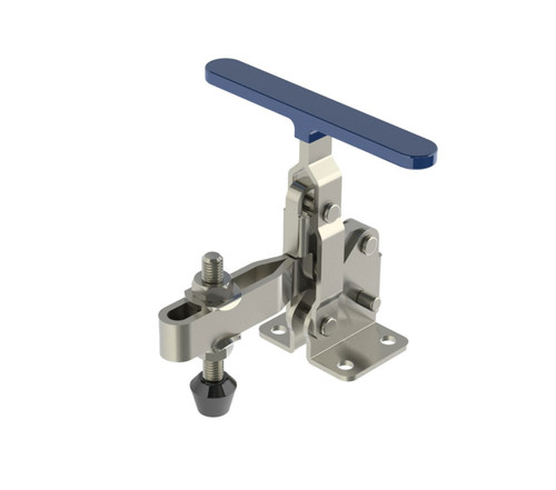 Jergens 70125 | 58 Degree Handle Moves 600 lbs Holding Capacity T-Handle Vertical U-Bar Toggle Clamp