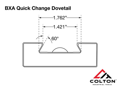 Colton Industrial Tools 99107 | BXA #10 Knurling Turning & Facing Holder Quick Change Tool Holder 5/8" Capacity 250-210 With Upgraded ZiN Coated Hardware