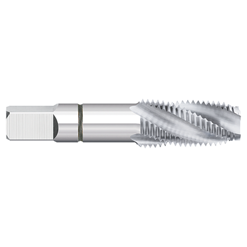 Titan USA TT93850 | 1/8-27" Thread x 0.4375" Shank x 2.1250" OAL x 4 Flute Uncoated high speed steel NPT Spiral Flute Tap