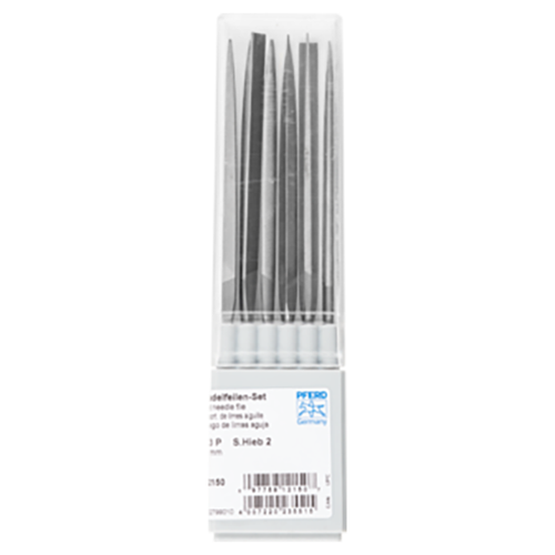 Pferd 12799010 | 12150 6-1/4" Length 2 Cut Steel Needle File Set