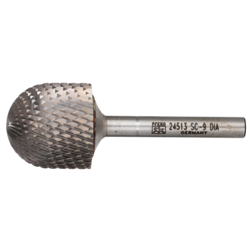 Pferd 21724513 | 24513 1" Diameter x 1/4" Shank x 2-3/4" OAL x 1" LOC Bronze Burr