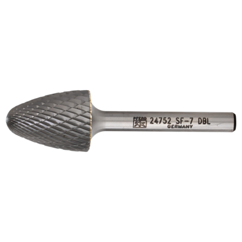 Pferd 21724752 | 24752 3/4" Diameter x 1/4" Shank x 2-3/4" OAL x 1" LOC Annealed cast iron Burr