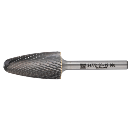 Pferd 21724772 | 24772 3/4" Diameter x 1/4" Shank x 3-1/4" OAL x 1.5000" LOC Annealed cast iron Burr