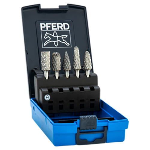 Pferd 26000013 | 26553 1/4" Shank 5 Piece Burr Set
