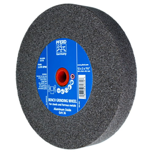 Pferd 39008749 | 61779 12" Diameter x 2" Width 36 Grit Cast iron Grinding Wheel