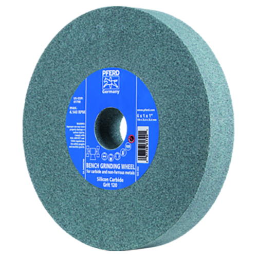 Pferd 39008760 | 61790 6" Diameter x 1" Width 120 Grit Glass Grinding Wheel