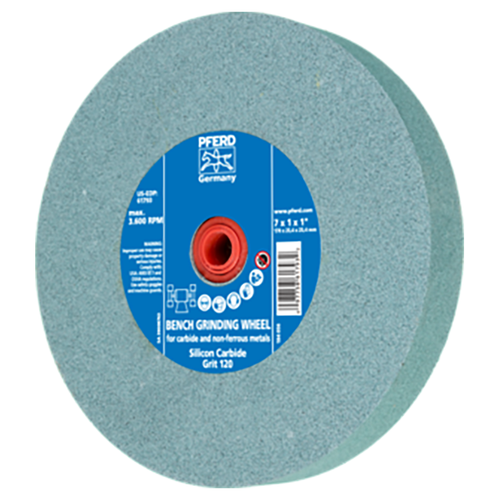 Pferd 39008763 | 61793 7" Diameter x 1" Width 120 Grit Glass Grinding Wheel