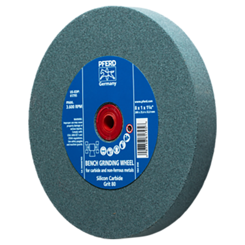 Pferd 39008765 | 61795 8" Diameter x 1" Width 80 Grit Glass Grinding Wheel