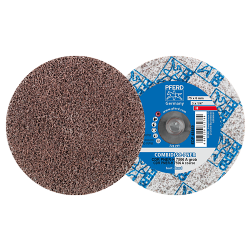 Pferd 42779151 | 48469 3" Diameter x 1/4" Width coarse Grit Aluminum Unitized Disc