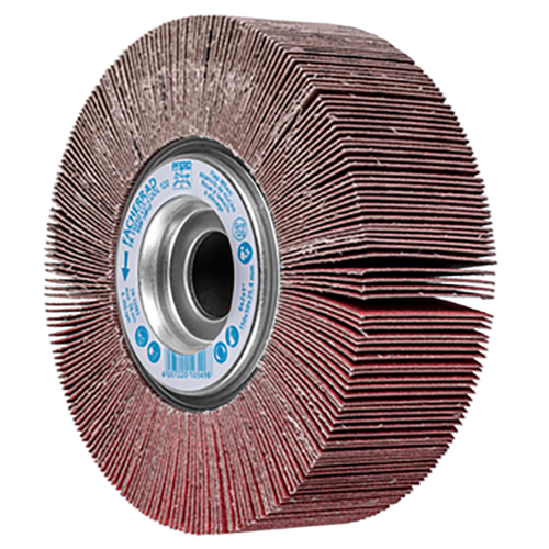 Pferd 44727212 | 45847 6" Diameter x 2" Width 120 Grit Aluminum Unmounted Flap Wheel