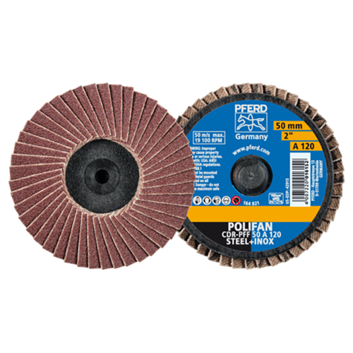 Pferd 47202529 | 42915 2" Diameter x 120 Grit Aluminum Oxide Flap Disc