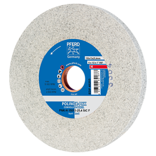 Pferd 47802640 | 48203 6" Diameter x 1/2" Width Silicon Carbide Deburring Wheel