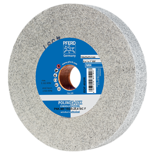 Pferd 47802643 | 48206 6" Diameter x 1" Width Silicon Carbide Deburring Wheel
