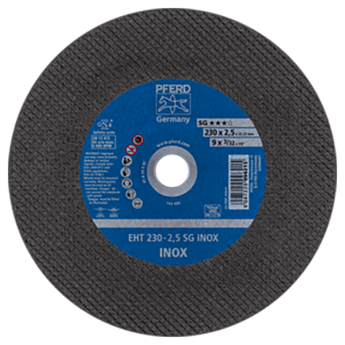 Pferd 61328423 | 63654 9" Diameter x 3/32" Width Aluminum Oxide Cutoff Wheel