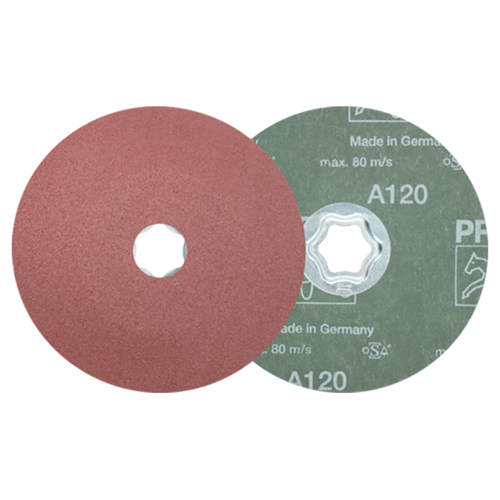 Pferd 64190112 | 40105 5" Diameter x 120 Grit Aluminum Oxide Fiber Disc