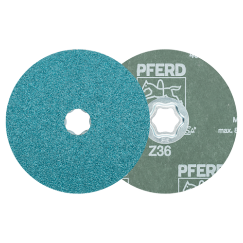 Pferd 64290103 | 40138 5" Diameter x 36 Grit Zirconia Alumina Fiber Disc