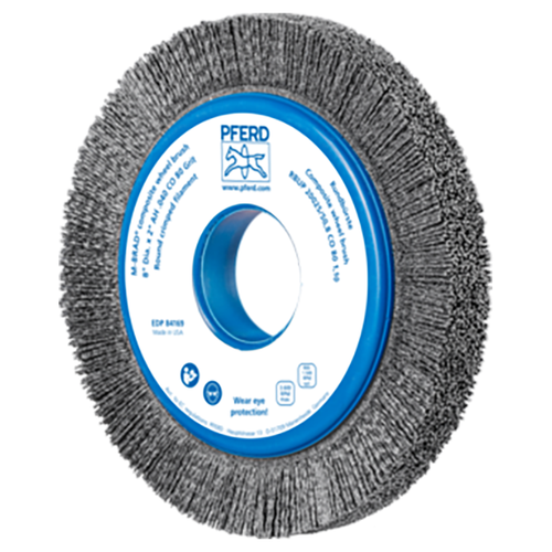 Pferd 79184169 | 84169 8" Diameter x 80 Grit Ceramic Oxide Composite Wheel Brush