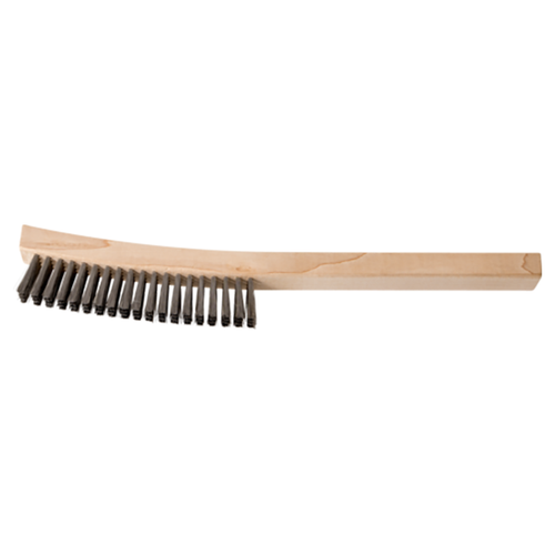 Pferd 79189547 | 89547 13" OAL x 5-1/2" Width Stainless Steel Curved Handle Platers Brush