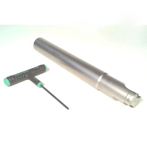 Dapra 20612 | SSER1250-10000-SS-R45-2C 1.250" Diameter x 12.00mm Insert Size x 10.000" OAL 2 Edge Steel Square Shoulder End Mill