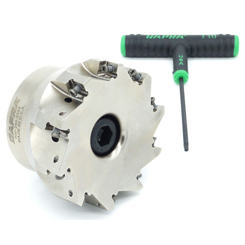 Dapra 20957 | SSSM3000-1000-R45-10C 1.000" Diameter x 2.000" OAL10 Edge Square Shoulder Shell Mill