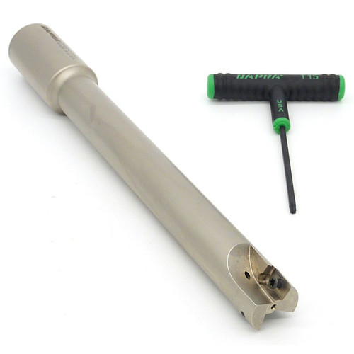 Dapra 20760C | CC-SSER1000-8000-R55-2C 1.000" Diameter x 16.00mm Insert Size x 10.280" OAL 2 Edge Carbide Core Square Shoulder End Mill