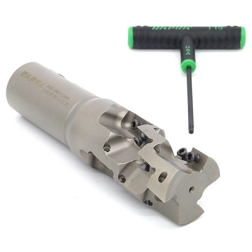 Dapra 21080 | HREM1500-1250-R55-3-215 1.500" Diameter x 16mm Insert Size x 5.650" OAL 3 Edge Square Shoulder End Mill